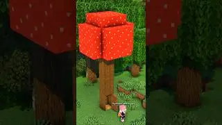 Build a base on a giant mushroom #shorts #shortvideo #minecraftbuilding #minecrafttutorial
