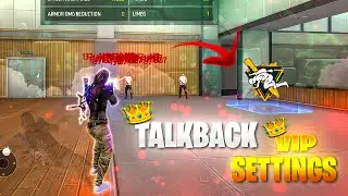 VIP👑 TalkBack SettIngs 🇧🇷⚙️| Enable this settings to get more Headshots 🤯✅|