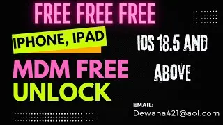 How To get MDM Bypass for FREE iOS 26, 18.5, or lower iOS -FREE Remote Management ALL APPLE DEVICES