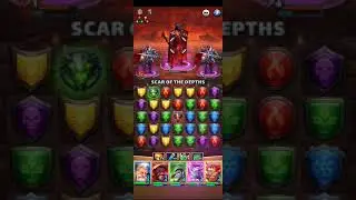 Empires and puzzles - Season 1 final boss with four star heores (some maxed, some unmaxed).