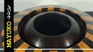 BOWL WITH A BALL WITH A HOLE, woodturning