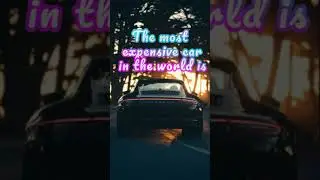The Most Expensive Car In The World #shorts #cars #bugatti