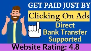Earn Money Online By Watching Ads | Work From Home | Make Money Online 🤑
