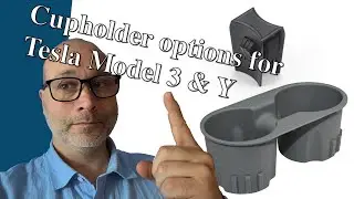 Cupholder options for Tesla Model 3 & Y