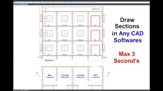 how to draw a section from a plan