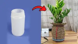 How To Make A Beautiful Flower Pot From Old Bottle