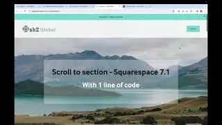 Scroll to section Squarespace | 1 line of code