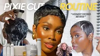 PIXIE CUT ROUTINE | Beyoncé Cécred Hair Product Review + Wash Day Routine #Cecredwashday #pixiecut