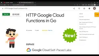 HTTP Google Cloud Functions in Go | GSP023 | Atul Gupta 