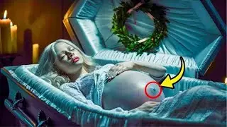 The funeral was almost over when the pregnant woman's belly started moving!