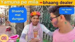 #vrindavan Holi celebration at #yamuna  river..!