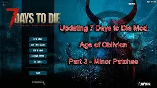 Updating Age of Oblivion Mod Part 3 (Minor Patches)