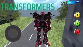 Red Transformers Car Game, Flying Machine Mobile Games, Tranformers car game android gameplay