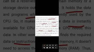 What is Cache memory? कैच मेमोरी क्या है। #shorts #computer #viral #cache #shortvideo