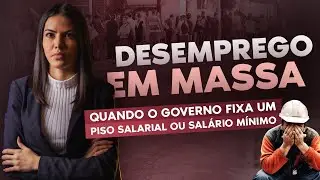 🚨 PISO SALARIAL OU SALÁRIO MÍNIMO: INTERVENÇÃO DO GOVERNO QUE GERA DISTORÇÕES E DESEMPREGO EM MASSA