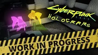 Adding 3D Cyberpunk 2077 Style Holograms to Shots Using After Effects & Element 3D - Test WIP