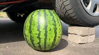 WATERMELON VS CAR, Coca Cola Zero, PowerAde, Fanta, Sprite, Fruko and Mentos Different Underground