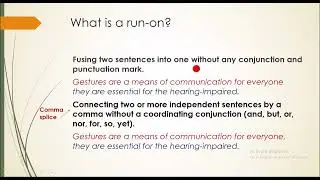 02. English123 - Fragments,  Run Ons, And Comma Splices