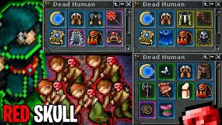 Encontrei 5 RED SKULL com meu Paladin no Tibia e Fiz Isso... 🏹