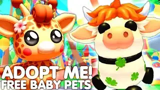 🤩HOW TO GET FREE NEW BABY PETS IN ADOPT ME!🌸ALL NEW ST PATRICKS DAY PETS! ALL LEAKES! ROBLOX