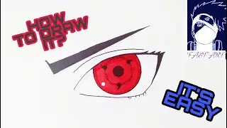 №1 HOW TO DRAW SHARINGAN  - 3 TOMOE | КАК НАРИСОВАТЬ ШАРИНГАН
