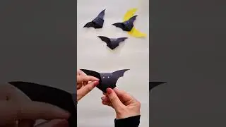Porta Doces para o Halloween - Morcego | Decoração de Morcego para o Halloween #shorts