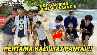 NGAKAK BANGET !! Reaksi pertama kali liat pantai, Boy gak mau diajak pulang