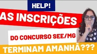 Inscrições do concurso SEE MG encerram amanhã