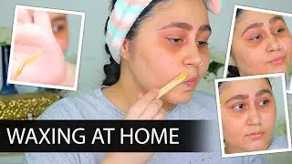 How To Wax Your Eyebrows & Upper Lips At Home In Lockdown l June 2020 l Sharo Khan