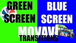 Green screen + Blue screen MOVAVI transitions | Editinglover