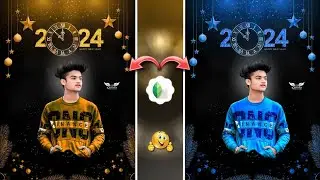 Happy New Year Photo Editing |2024 happy new year photo editing Kaise Karen  | नया साल फोटो एडिटिंग