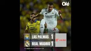 Las Palmas 1=1 Real Madrid/ Narración de Cadena Ser Antonio Romero/ LALIGA