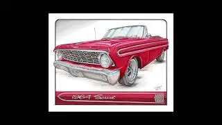 64 Ford Falcon Sprint Illustration