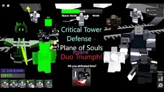 (Cool, Unique Map!) Plane of Souls Insane Duo Triumph! || [Roblox] Critical Tower Defense