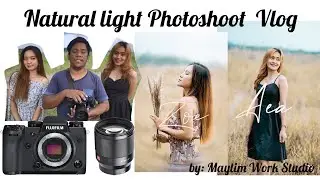 Natural Light Photoshoot Vlog using Fuji X-H1 and 85mm Viltrox f1.8