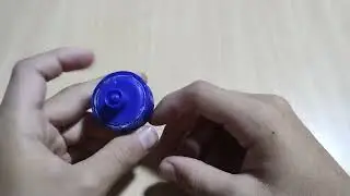 como fazer Beyblade de tampa de detergente  e tampa de de água sanitária