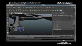 Episode1 Maya 3d modelling Helicopter Pt8