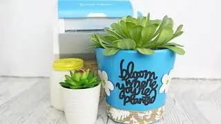Embellished planter using the Xyron® 5