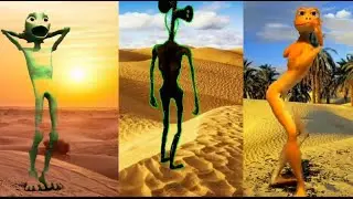 Color dance challenge Dame tu cosita VS Patila VS Green Alien VS SIREN HEAD!!! 😂