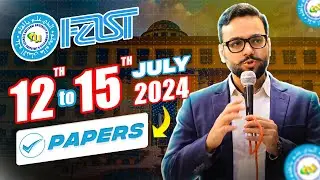 FAST ENTRY TEST PAPER 2024 MCQS | 12 TILL 15 JULY FAST PAPER | FAST 2024 PAPER | FAST 2024 MCQ