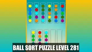 Ball Sorting Puzzle Game Level 281 | Ball Sort Puzzle Level 281 | GamingOn