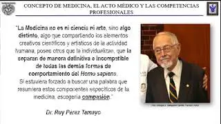 CONCEPTO DE MEDICINA, EL ACTO MÉDICO Y LAS COMPETENCIAS PROFESIONALES.