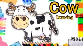 Drawing Cow | Easy Cow Drawing