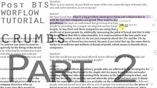 CRUMBS Post BTS & Tutorial - part 2 - Transcripts and Paper Edits