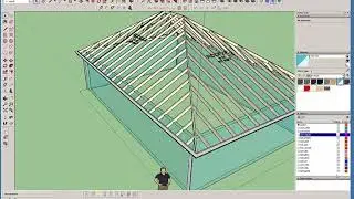Medeek Truss Plugin Tutorial 15 - Asymmetric Hip Roofs