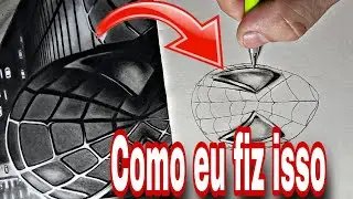 Como desenhar o olho do homem aranha