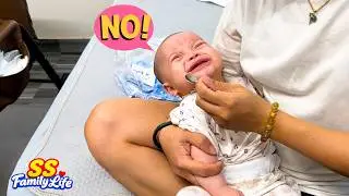 Baby Kim's refusal to take medicine is causing her parents concern