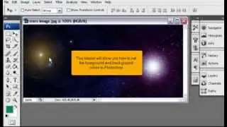How to set the foreground and background colours in PhotoShop