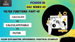 CALCULATE, CALCULATETABLE & FILTER in Power BI DAX| DAX Filter Functions Explained