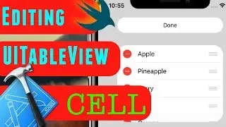 Rearrange / Delete UITableViewCell (Swift 4.1 / Xcode 9.3)